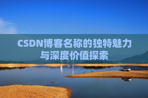 CSDN博客名称的独特魅力与深度价值探索